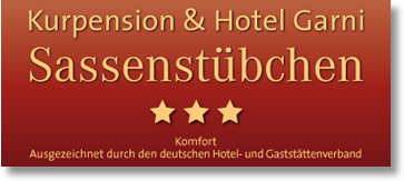 Logo Hotel Pension Sassenstuebchen